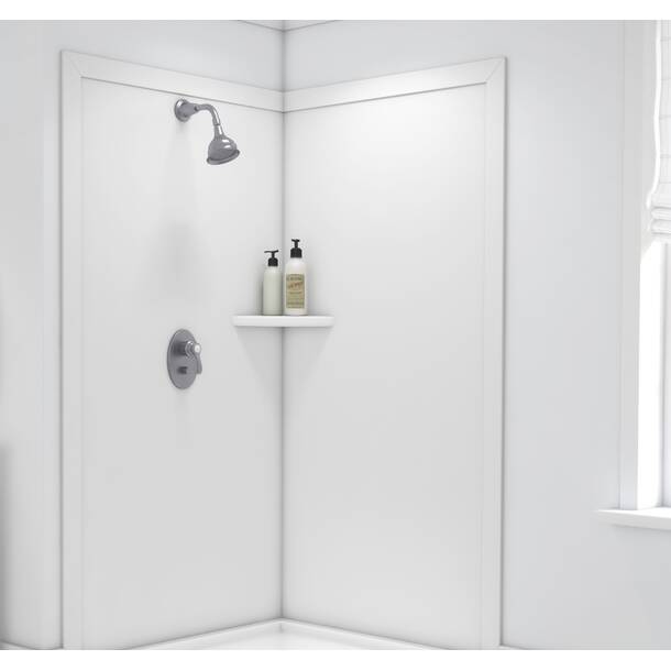 DreamLine SlimLine 42" X 42" Neo-Angle Single Threshold Shower Base ...